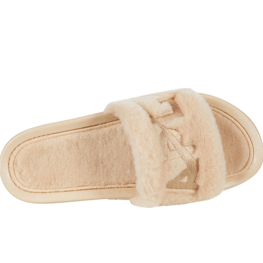 APL Shearling Slide Sandal in Champagne Sz 8 NWB